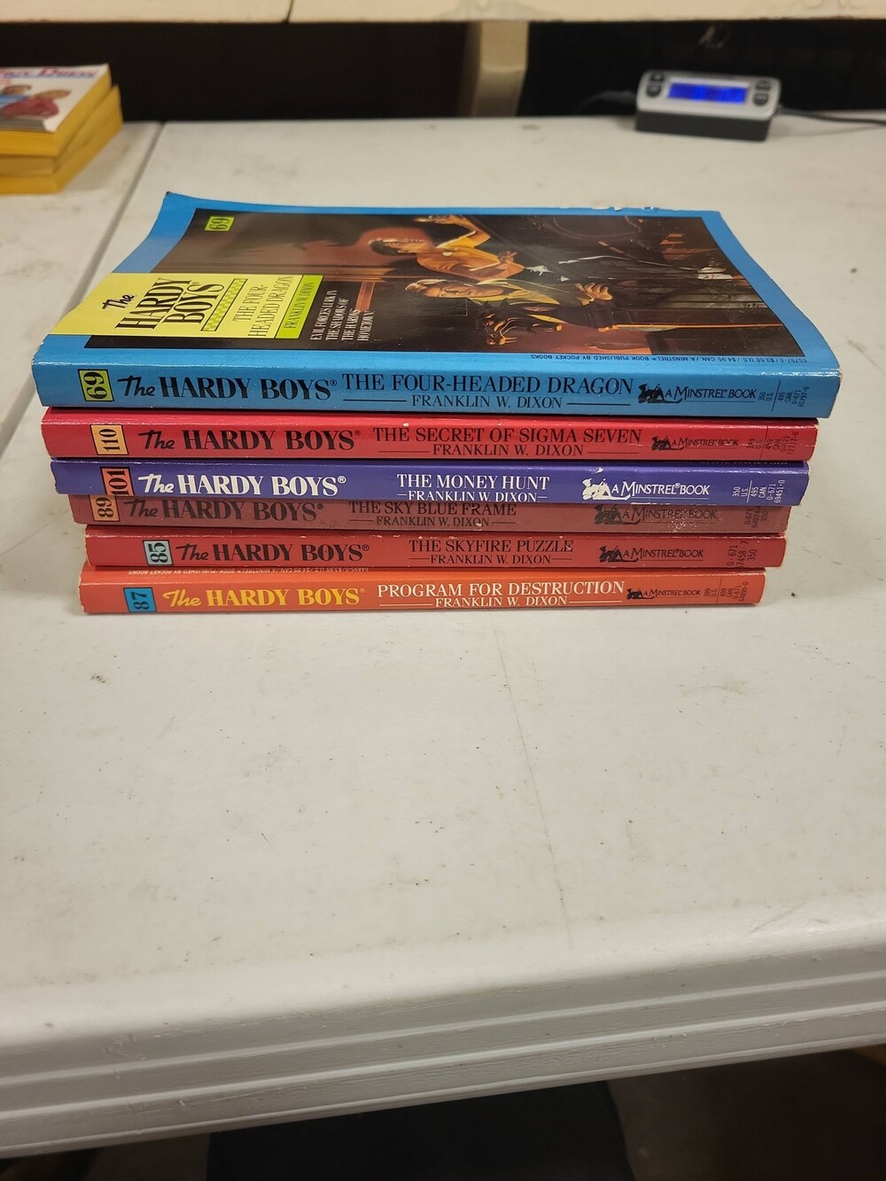 Hardy Boys Books Lot 6 Four-Headed Dragon Secret Sigma Seven Money Hunt More